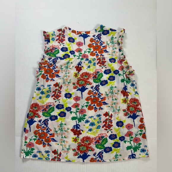 BODEN Alicia Floral Button-Front Sleeveless Top Multicolor US 6 - Picture 7 of 11